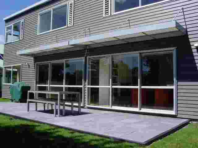 Fixed Frame Awnings - Contemporary Box awning over ranch sliders in Ellerslie copy.jpg