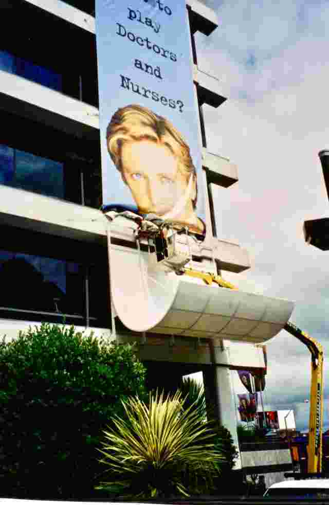 Fixed Frame Awnings - Curved Fixed Frame promotional prop on front of TVNZ building in Auckland copy.jpg