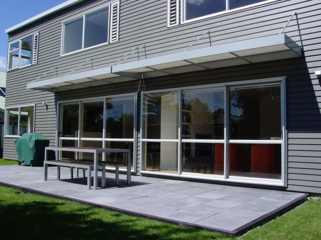 Fixed Frame Awnings - Contemporary Box awning over ranch sliders in Ellerslie copy.jpg
