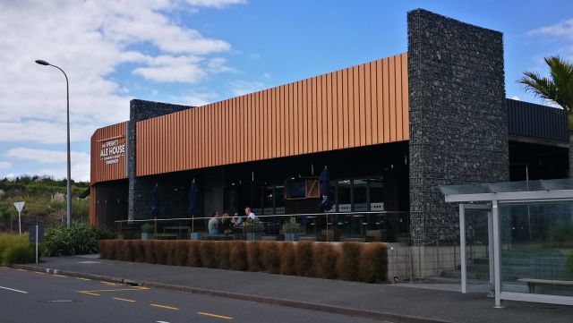 Fixed Frame Awnings - Fixed Frame Wedge Awnings BEFORE at Alehouse in Auckland copy.jpg