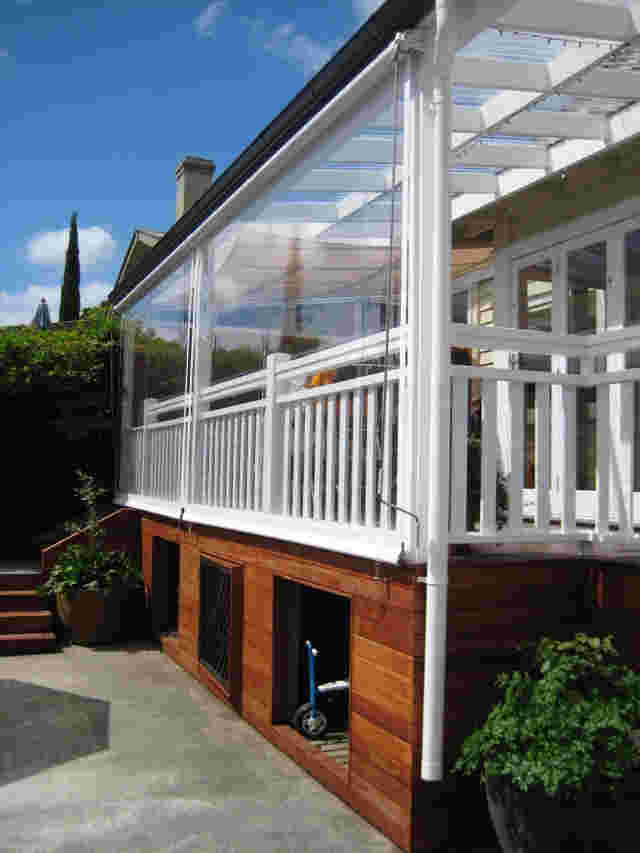 Patio Screens - Standard Patio screen on timber pergola in Pt Chevalier 2 copy.jpg