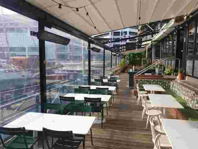 Patio Screens - Ziptrak screens on retractable roof structure at Princes Wharf copy.jpg